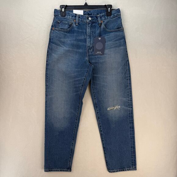 LEVI'S MADE IN JAPAN WOMEN'S 28X27 MEDIUM WASH COLUMN JEANS MIJ MOSHO A58880001 - Picture 1 of 8
